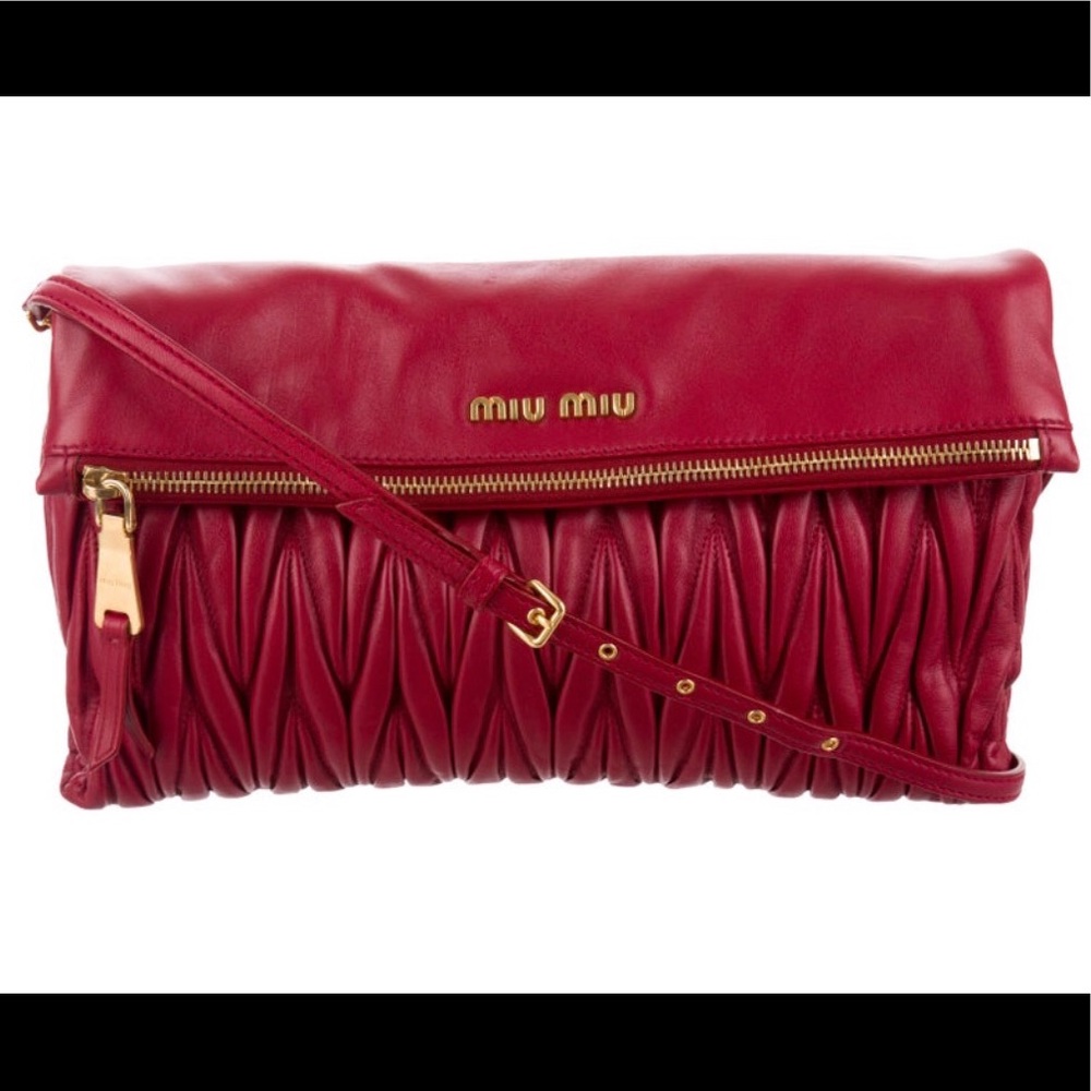 Miu Miu leather crossbody bag
